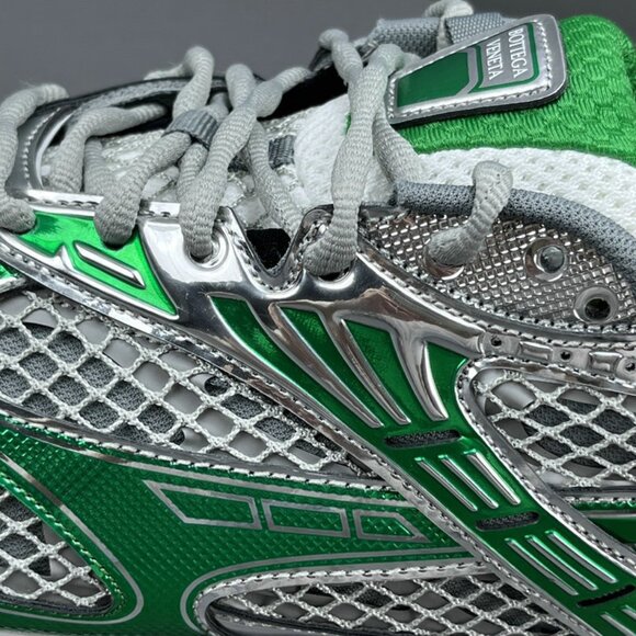 Bottega Veneta Orbit Sneaker lace-up Silver&Green main image 10